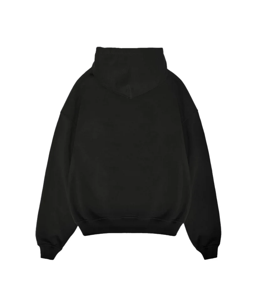 Oversized Lion King Embroidery Hoodie | Premium Black Urban Luxury Sweatshirt