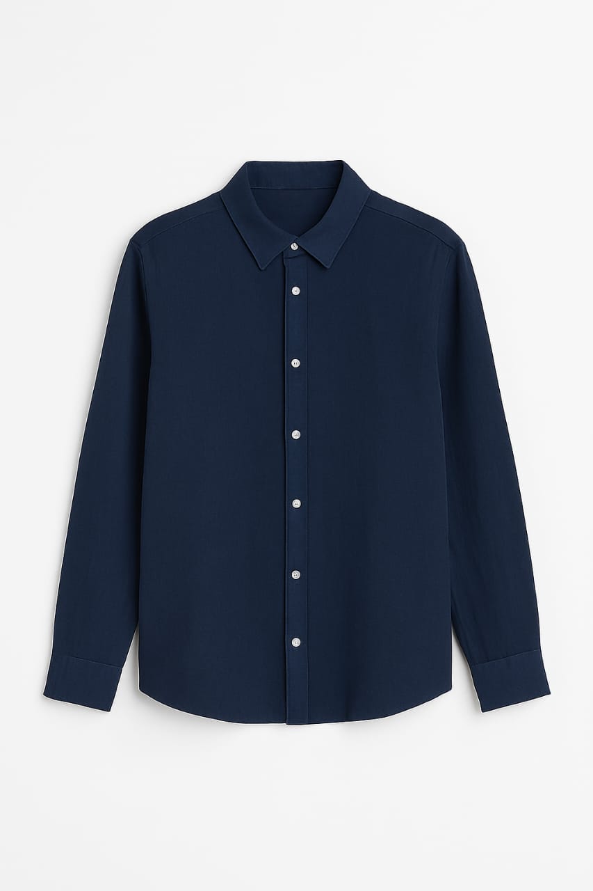 Classic Navy Blue Full Sleeves Shirt – Timeless & Versatile