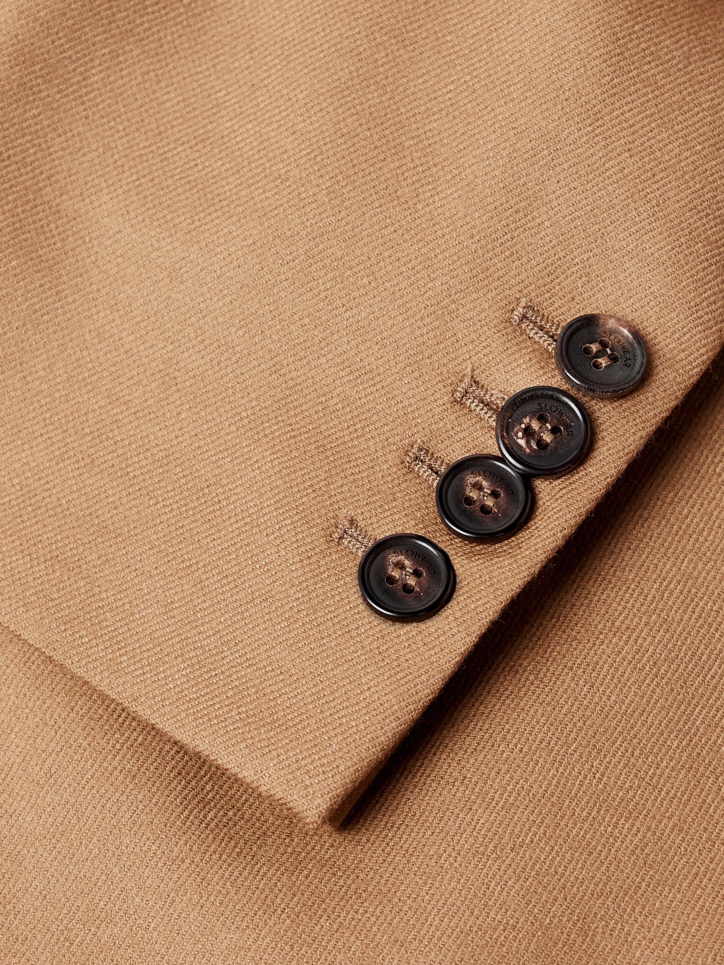 Men's Camel Wool Double-Breasted Suit | Tailored Fit Tan Blazer & Trousers | Business & Wedding Attire