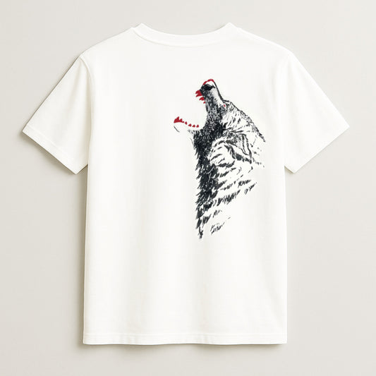 White Wolf Graphic T-Shirt – Power Meets Peace
