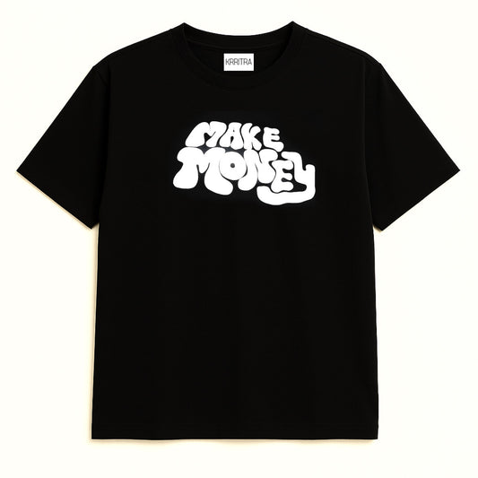 Black "Make Money" T-Shirt – Bold Streetwear Statement