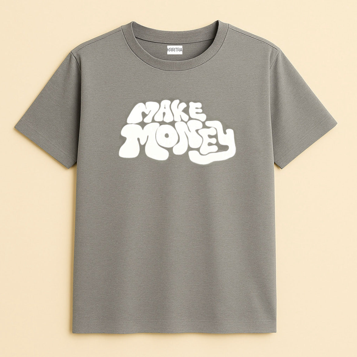 Gray "Make Money" Graphic T-Shirt – Hustle in Style