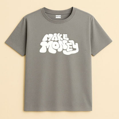 Gray "Make Money" Graphic T-Shirt – Hustle in Style