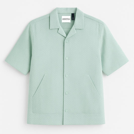 Light Green Half-Shirt – Cool, Casual &amp; Breezy Style