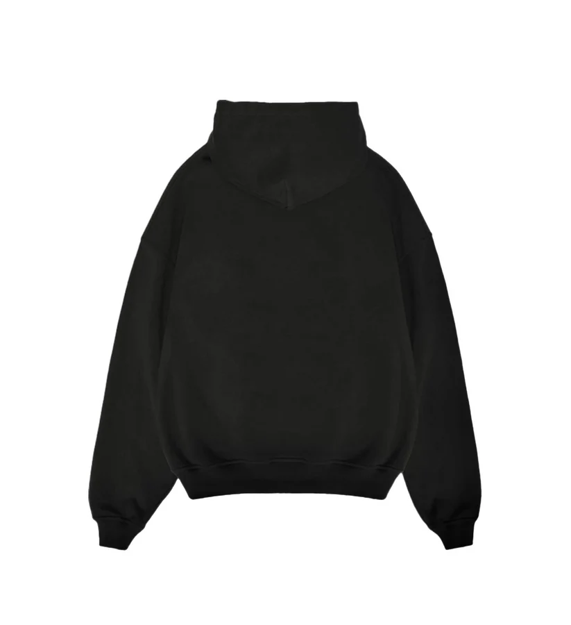 Premium Mona Lisa Eyes Embroidery Black Unisex Hoodie | Oversized Artistic Streetwear Sweatshirt