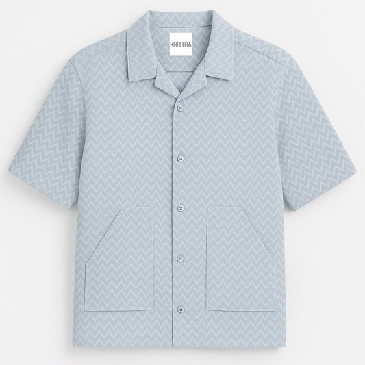 Classic Grey Half-Shirt – Smart, Casual &amp; Versatile