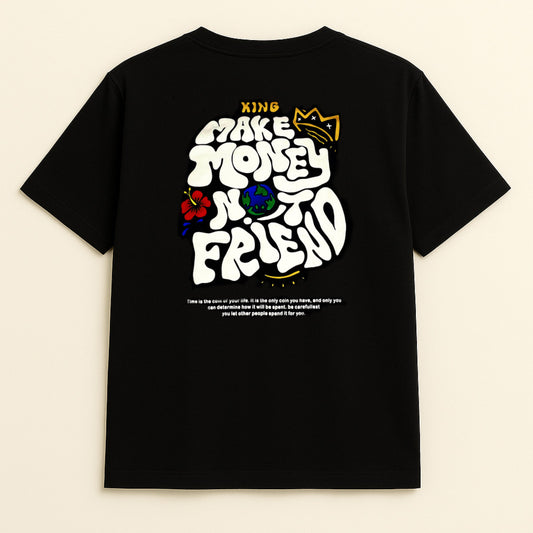 Black "Make Money" T-Shirt – Bold Streetwear Statement