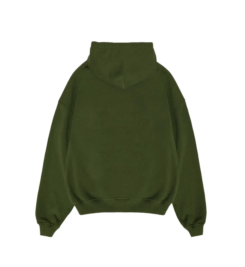 Celtic Tree of Life Embroidered Olive Green Unisex Hoodie | Yggdrasil Nature Sweatshirt