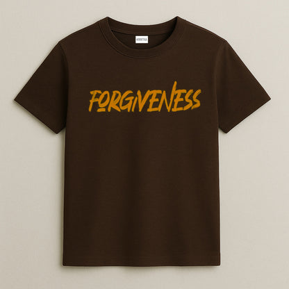 Brown "Forgiveness" Graphic T-Shirt – Comfort Meets Meaning