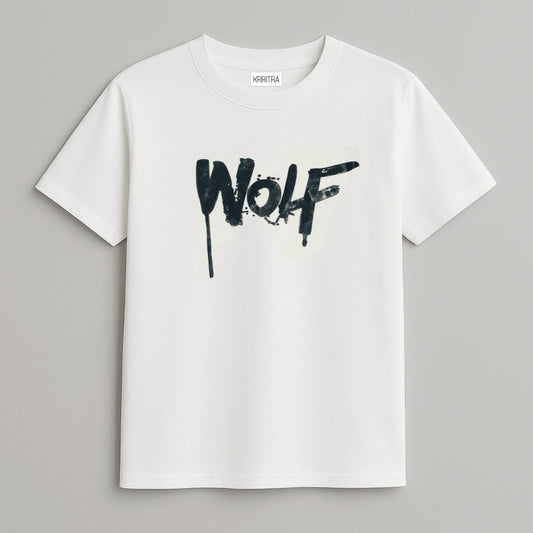 White Wolf Graphic T-Shirt – Power Meets Peace