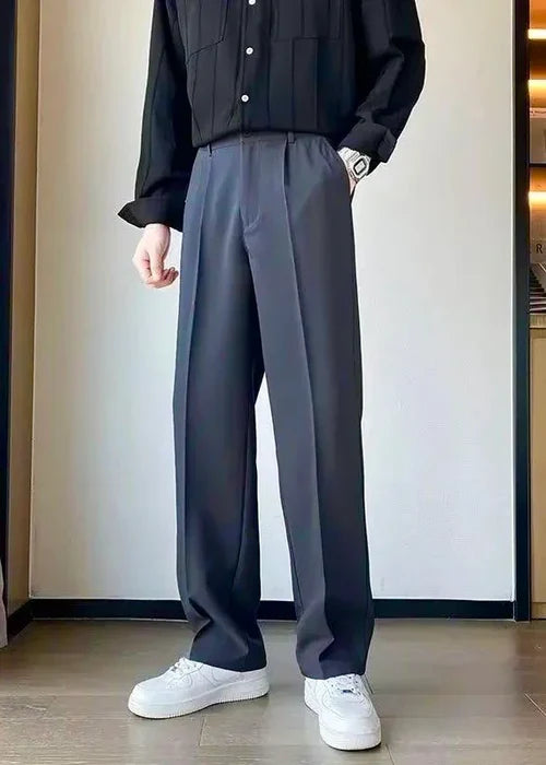 KRRITRA Black Korean Fit Pants – Premium Streetwear