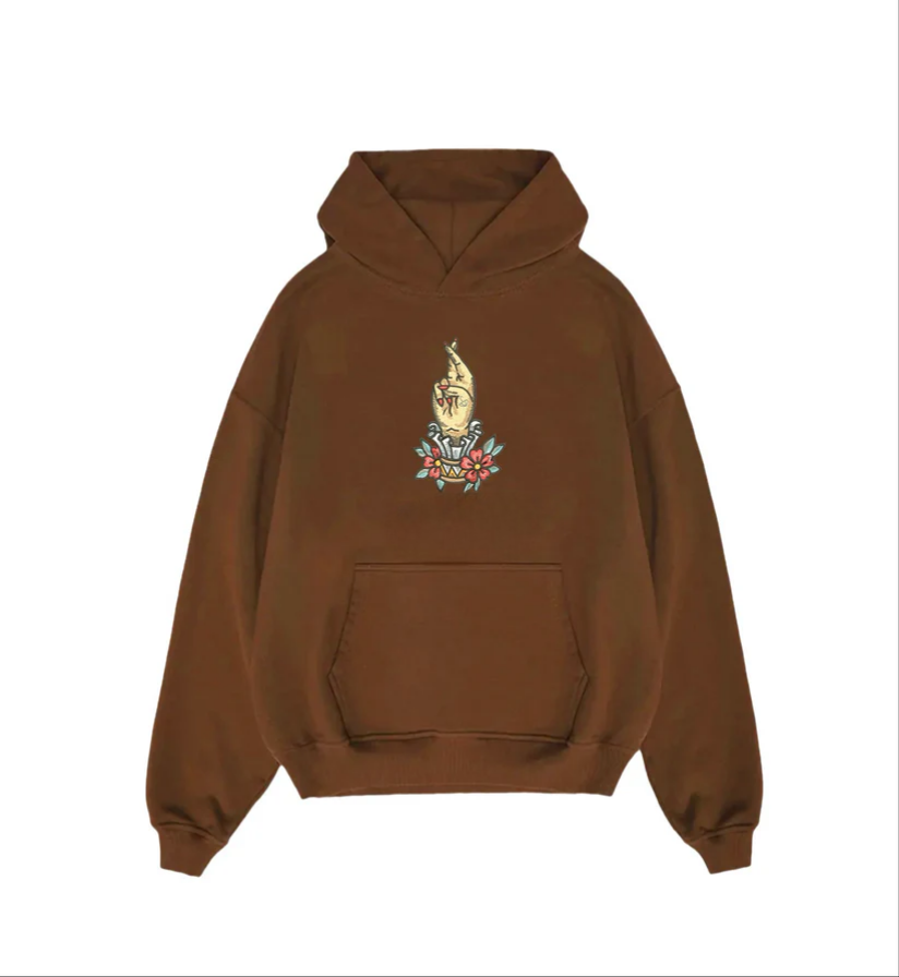 Iconic Mona Lisa Eyes Embroidery Black Unisex Hoodie | Minimalist Artistic Streetwear