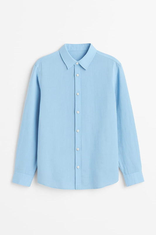 Classic Sky Blue Full Sleeves Shirt – Timeless Elegance & Comfort