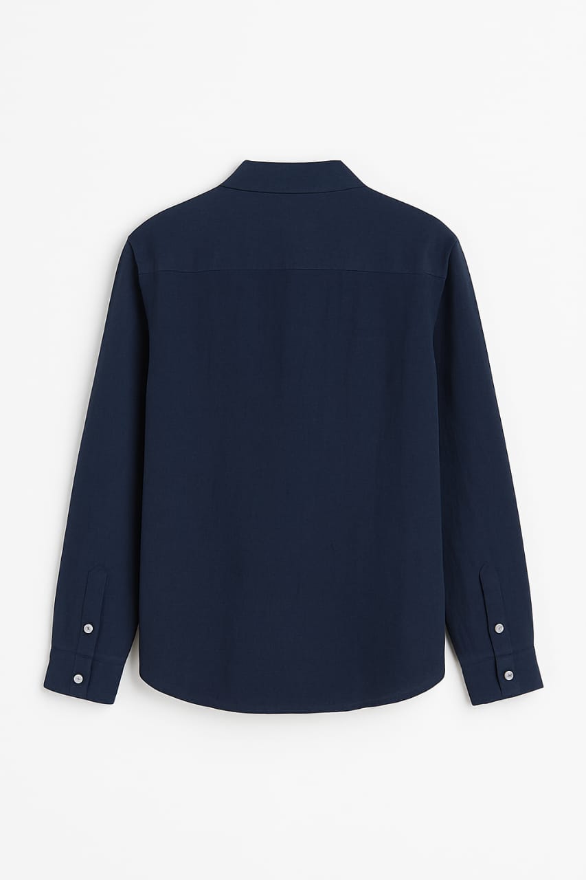Classic Navy Blue Full Sleeves Shirt – Timeless & Versatile