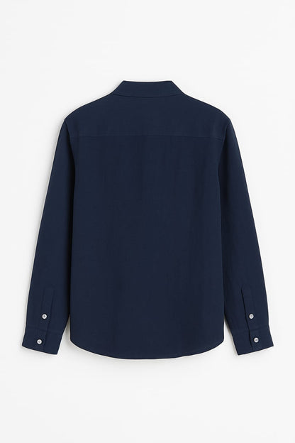 Classic Navy Blue Full Sleeves Shirt – Timeless & Versatile
