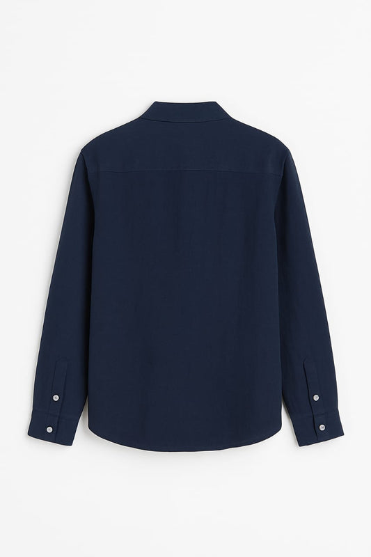 Classic Navy Blue Full Sleeves Shirt – Timeless & Versatile