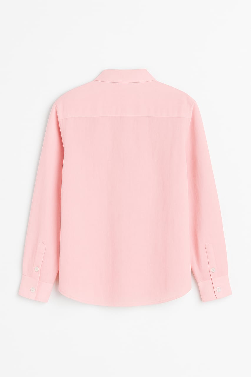 Baby Pink Full Sleeves Shirt – Elegant & Comfortable Fit