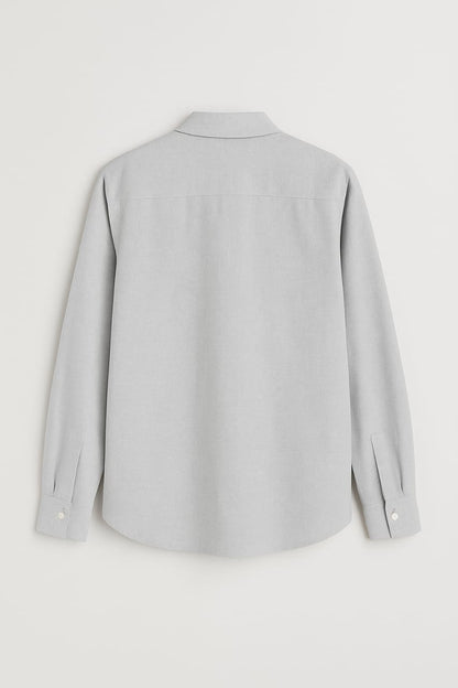 Men’s Gray Full Sleeves Shirt – Classic Fit | Versatile & Stylish