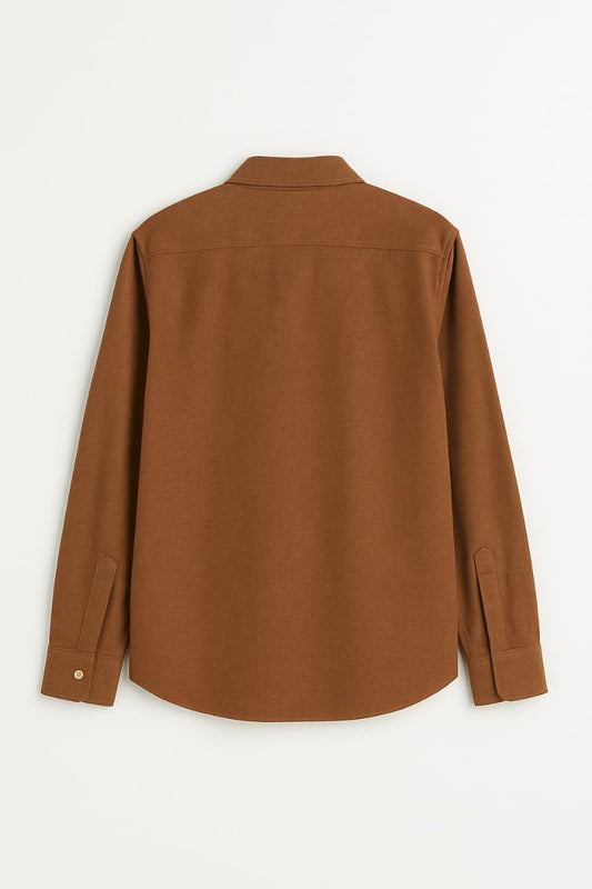 Classic Brown Full Sleeves Shirt – Timeless Comfort & Style