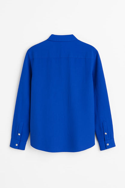 Royal Blue Full Sleeves Shirt – Elegant & Versatile