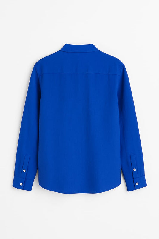 Royal Blue Full Sleeves Shirt – Elegant & Versatile