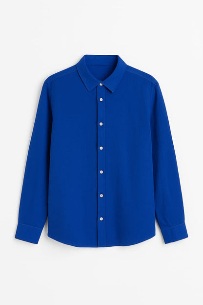 Royal Blue Full Sleeves Shirt – Elegant & Versatile