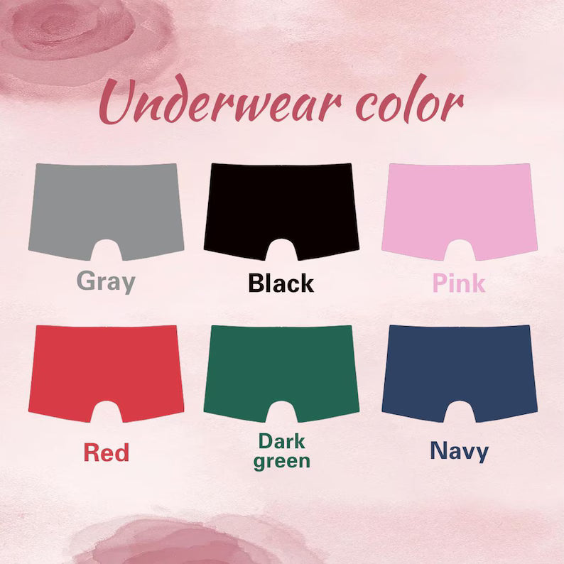 "I LOVE MY WIFE" Custom Face Boxers | Personalized Underwear with Picture for Him | Unique Joke Gift