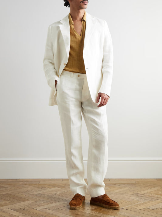 Men's Camel Wool Double-Breasted Suit | Tailored Fit Tan Blazer & Trousers | Business & Wedding Attire