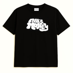 Krritra’s King Hustler – Make Money Not Friends Tee in Black | Bold Streetwear T-Shirt