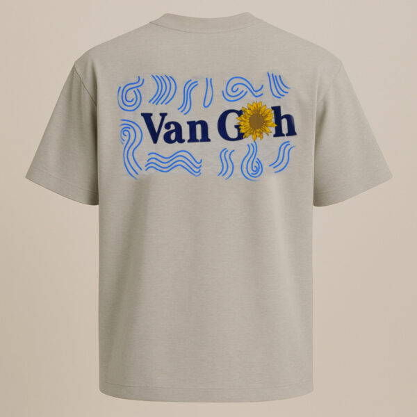 Kritrra's Van Gogh Inspired White T-Shirt for Men